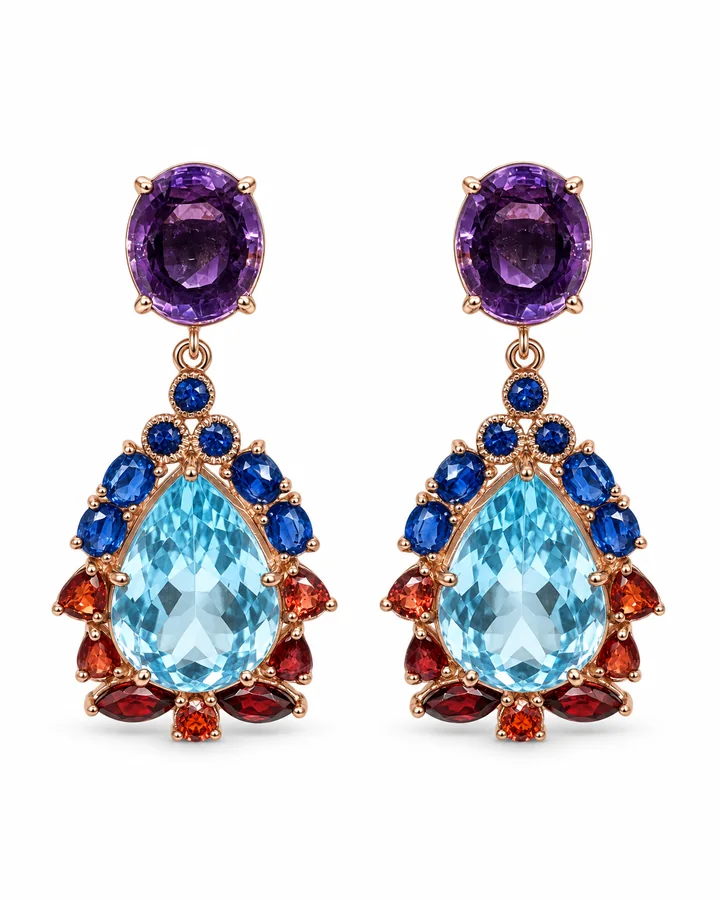 Dusk Pear: earrings by Ivari