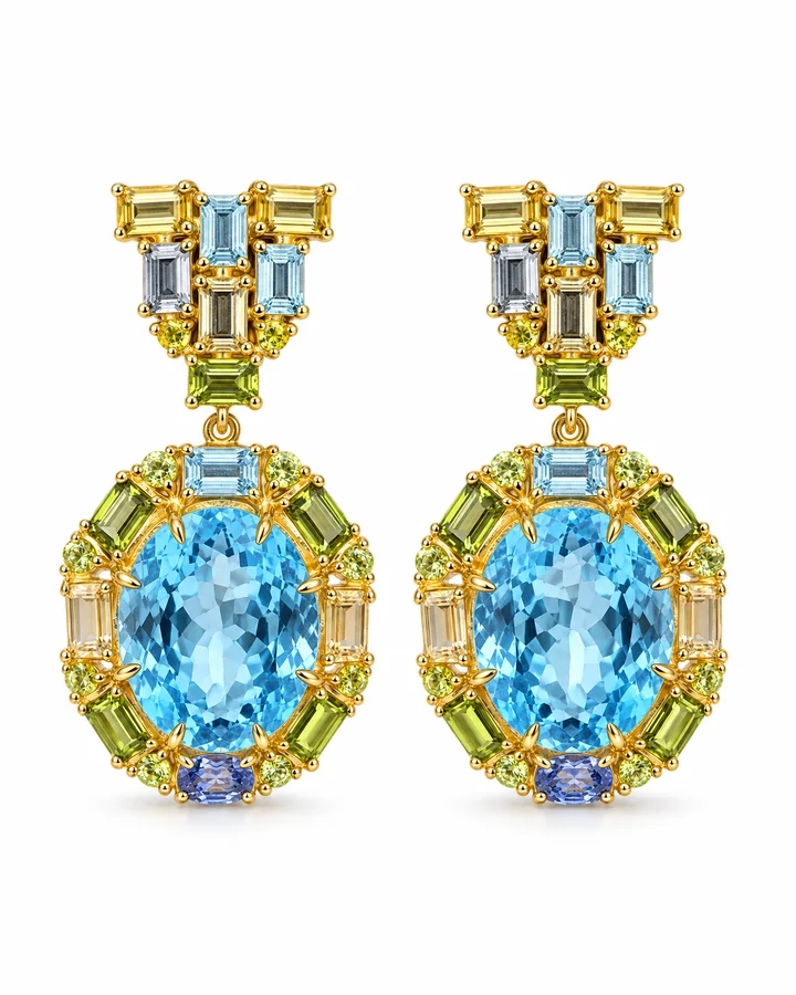 Sunburst Oval: earrings by Ivari