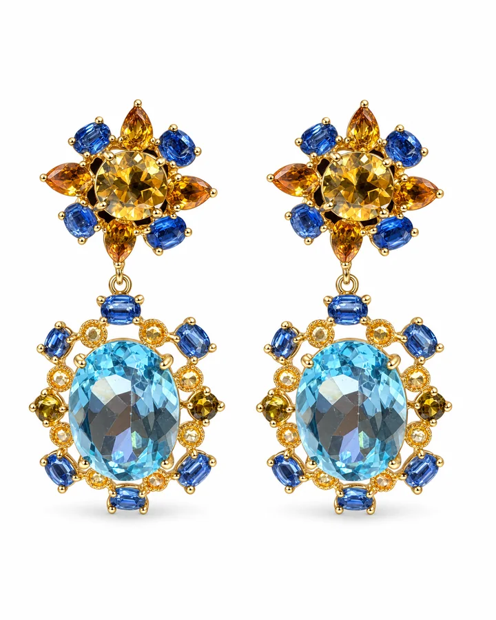 Saffron Bloom: earrings by Ivari